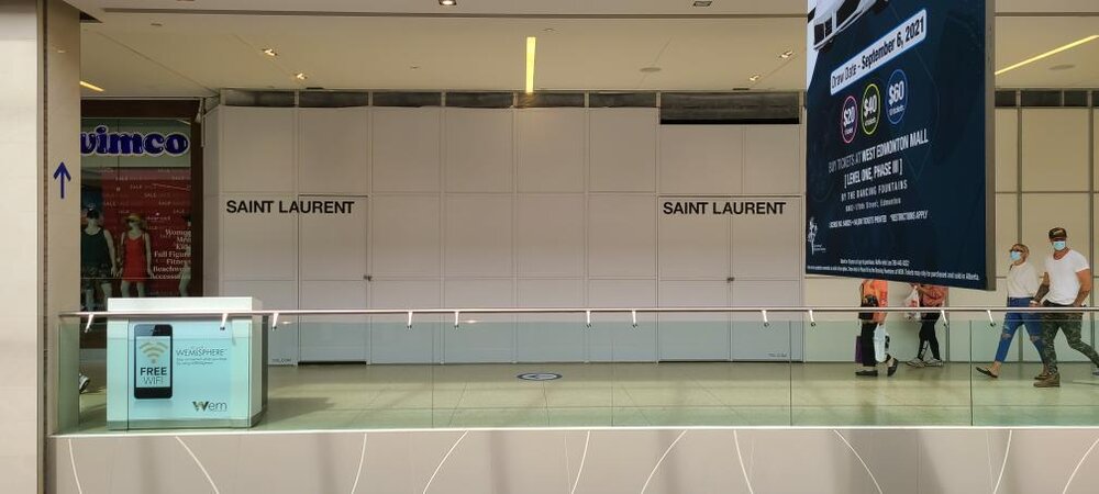 Saint Laurent Opening at West Edmonton Mall | Retail ... (1000 x 450 Pixel)
